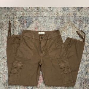 Madewell low slung cargo pants tan 26